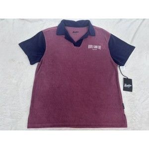 Brooklyn Cloth Short Sleeve Polo Mens Medium MSRP $40 Have A Good Day Shirt